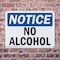 Signmission No Alcohol, 10 in W x Rectangle, Plastic OS-2PACK-NS-P-710-L-16002 - alternate 3